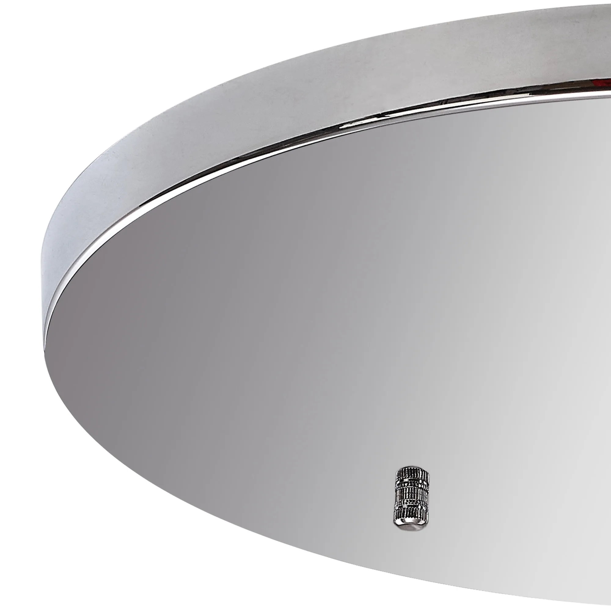Hayes No Hole 40cm Round Ceiling Plate Polished Chrome D0830CH/NH  Deco Hayes No Hole Chrome